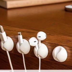 Cable clips adhesive cord holders 5 pieces